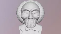 Billy the Puppet from Saw bust for 3D printing