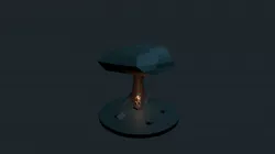 Boy and lamp (school work)
