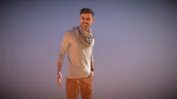 Casual Man Peter Standing Holding Partner