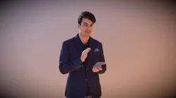 Elegant Casual Man Patrick Standing Clapping
