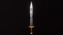 Hand-Painted Low Poly Sword
