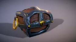 Low Poly Stylised Fantasy Chest