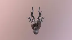 Monster Head Textured & Painted