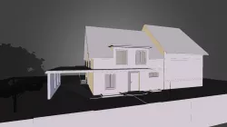 Neubau einer Doppelhaushälfte - Entwurf