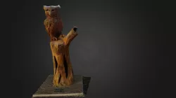 Owl Statue Textured