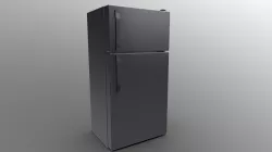 Refrigerator - Grey Polished Metal