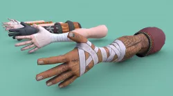 Stylized Arms/Hands (Low-Poly, PBR)