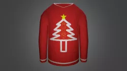 Sweater. Low Poly #3December-Sweater