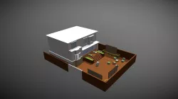 Backyard Design of residential house