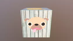 Blue Toy Crate