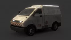 Cyberpunk Electric Van
