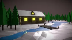 Day 007 - Low Poly Log Cabin