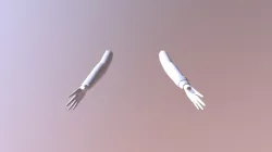 High Poly Arm Model2