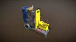Janitorial Cart With ShizzzzzzZZZzzZZzzzz