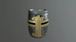 Knight helmet mug