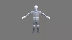 Lowpoly medieval guard