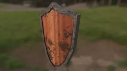 Medieval Shield - Low Poly