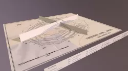 Thickthorn Down Long Barrow 163a Plan & Sections