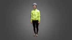 Biker with Helmet