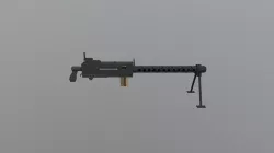 Browning M1919 Machinegun LowPoly