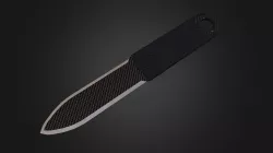 Carbon knife (low polly)