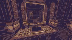 Creepy Pixel-Art Bathroom