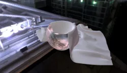 Glass Cup With Napkin