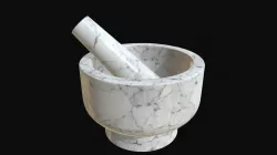 Kitchen mortar and pestle