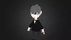 Low Poly Chibi Formal Man
