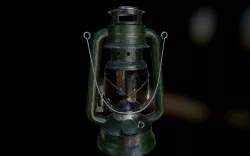 Old kerosene lamp