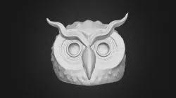 Owl Head Sculpture