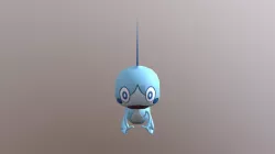 Sobble Pokemon Low Poly