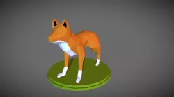 2 Hour Modelling Study - Low Poly Fox