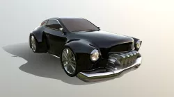 3d model - Black Car.