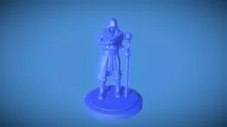 3d Printable Wizard Apprentice Miniature