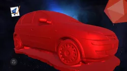 Car scanned with Artec Leo
