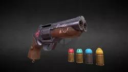 double kiss gun for Hellboy