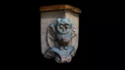 First carving of an owl
