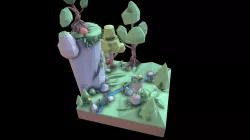 Forest Valley and Stream