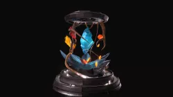 Frozen Crystal Lotus Pedestal