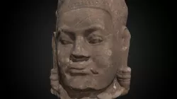 Head of a Deva, 1181-1218 CE