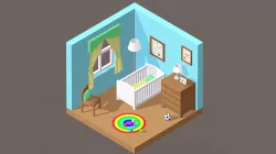 Isometric Baby Room (Daytime)