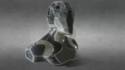 Mech Robot Sci-Fi Armor Bust