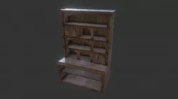 Medieval Arched Wooden Dresser