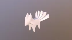 Nine-tailed fox before smoothing