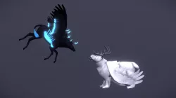 Peryton & winged Bear (Arokai)