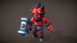 Red Orc Gortak - Proto Series