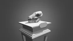 Skull And Pedestal Sketchfab