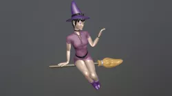 Anime Witch Character - 3D Printable