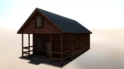 Cottage in woods